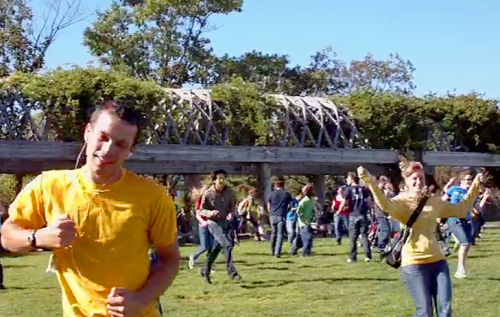 MP3 EXP 2008: Jerry asks us to do silly dances instead of walking to get around